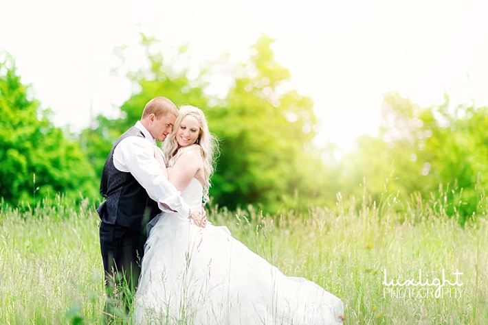 wedding photography in field