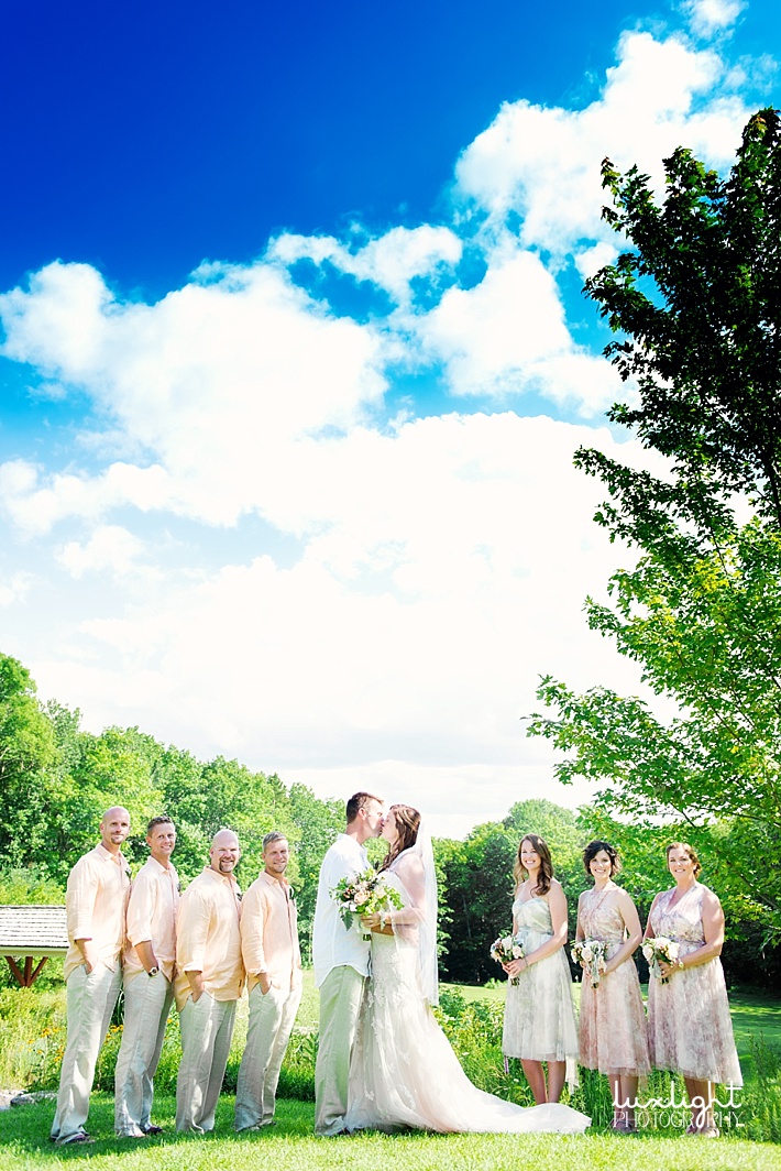bridal party portraits outdoors