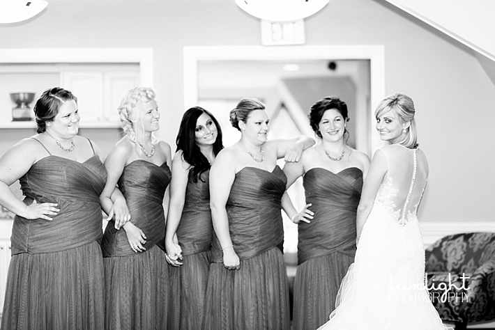 getting ready with bridesmaids