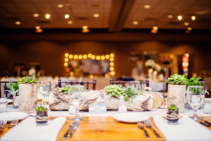 farm table for rustic theme wedding