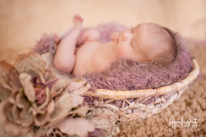 newborn baby picture idea in cute prop