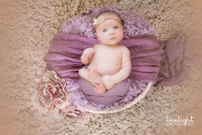 newborn photography idea in cute basket