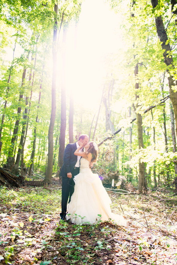 outdoor wedding in the woods