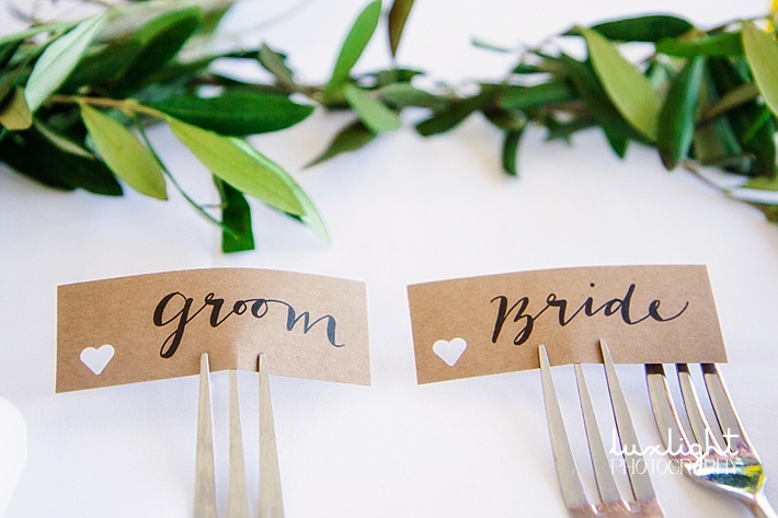 bride and groom table 