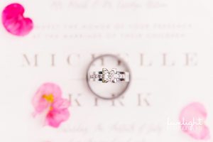 wedding bands with invitation