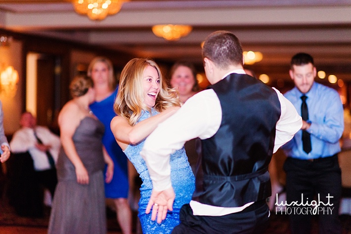 guests dancing at reception 