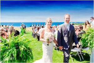 arcadia bluffs golf course wedding photographers